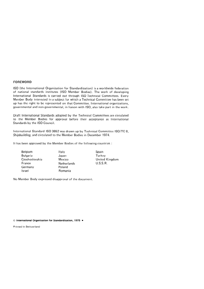 ISO 3652:1975 ISO 3652:1975 - Shipbuilding — Inland vessels — Rope reels/1/1975 - Page 2 preview