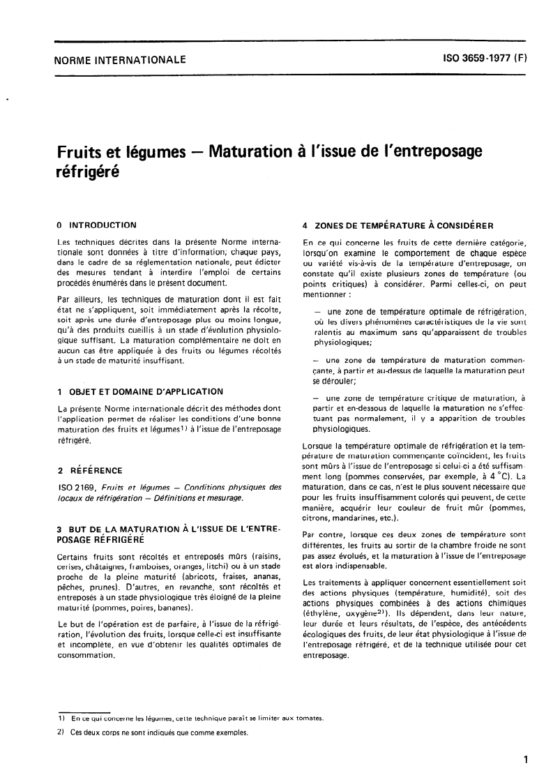 SIST ISO 3659:1996 ISO 3659:1977 - Fruits et légumes — Maturation à l'issue de l'entreposage réfrigéré/1/1977 - Page 3 preview