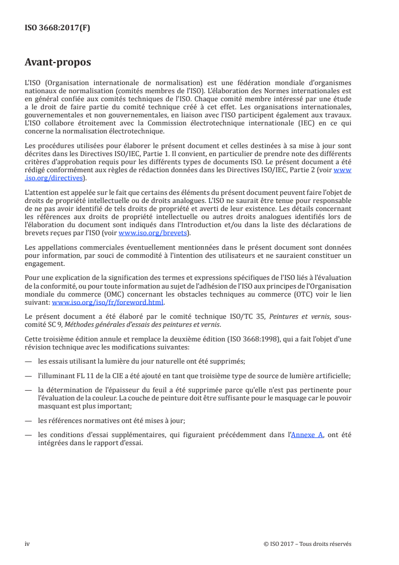 ISO 3668:2017 ISO 3668:2017 - Peintures et vernis — Comparaison visuelle de la couleur des peintures/25/2020 - Page 4 preview
