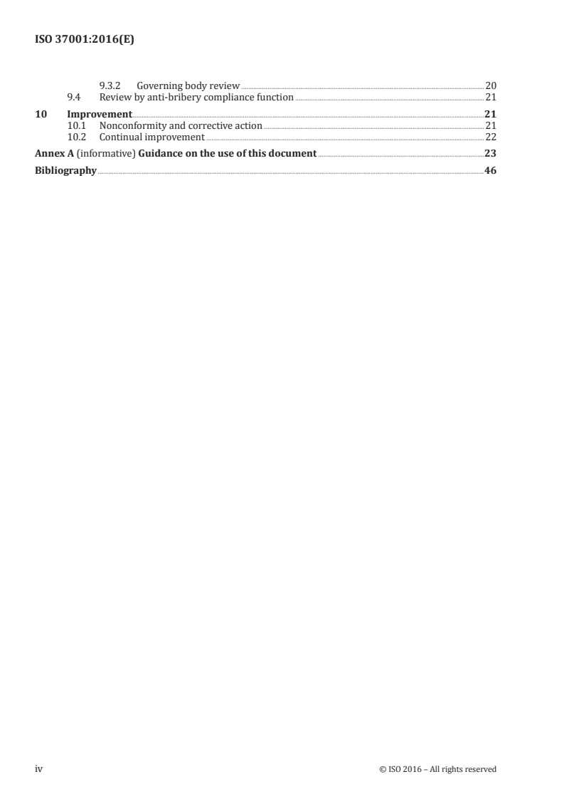 ISO 37001:2016 ISO 37001:2016 - Anti-bribery management systems — Requirements with guidance for use/13/2016 - Page 4 preview