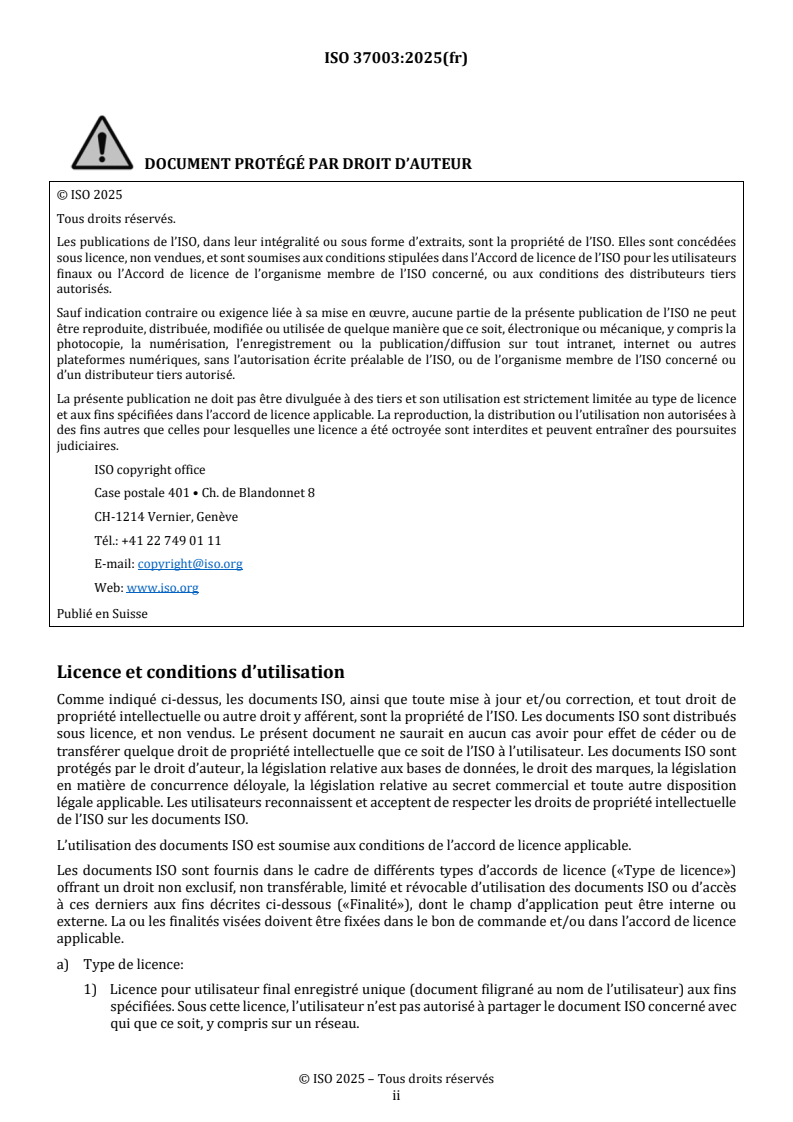 SIST ISO 37003:2025 ISO 37003:2025 - Systèmes de management anti-fraude — Recommandations pour les organismes gérant le risque de fraude - Page 2 preview
