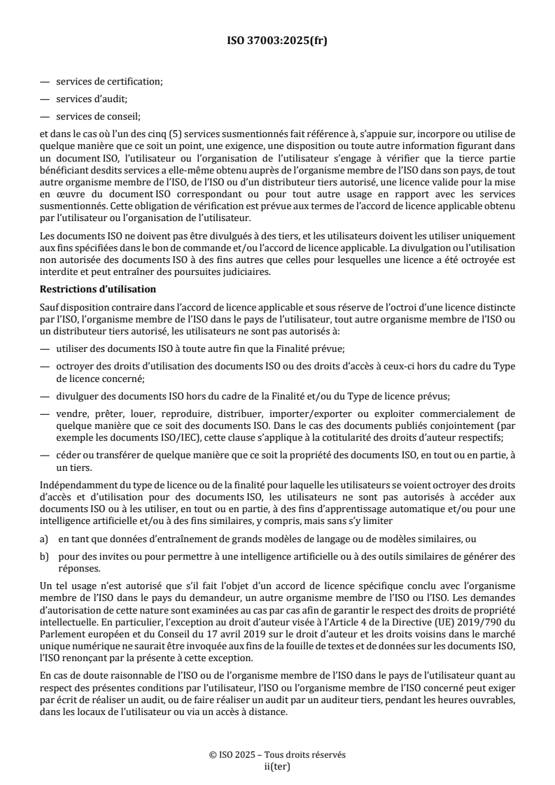 SIST ISO 37003:2025 ISO 37003:2025 - Systèmes de management anti-fraude — Recommandations pour les organismes gérant le risque de fraude - Page 4 preview