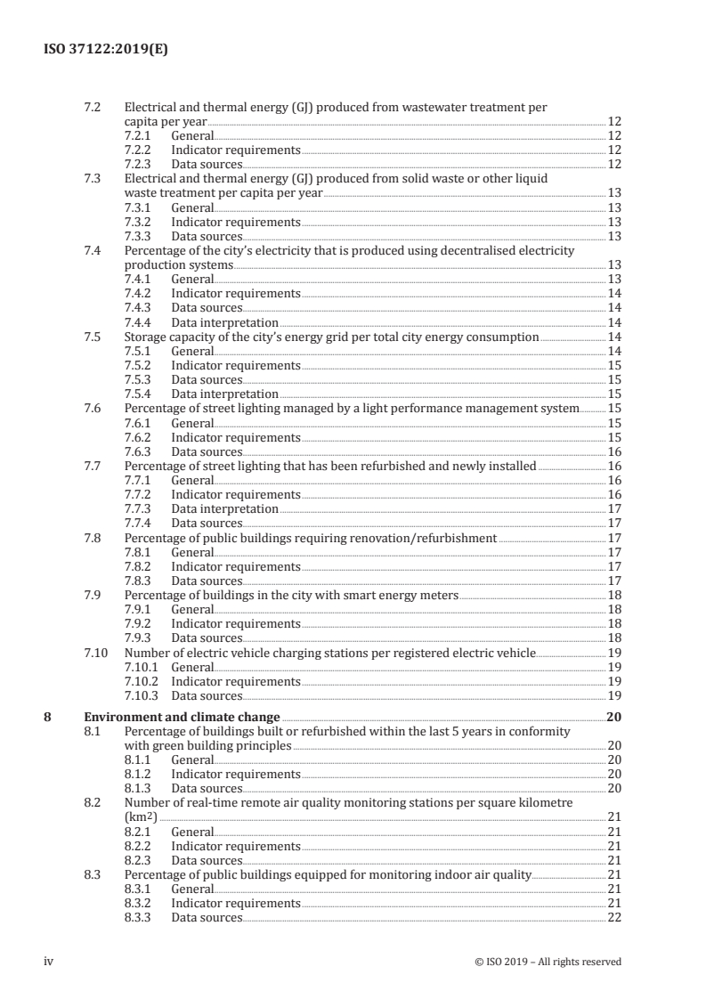 SIST ISO 37122:2023 ISO 37122:2019 - Sustainable cities and communities — Indicators for smart cities/13/2019 - Page 4 preview