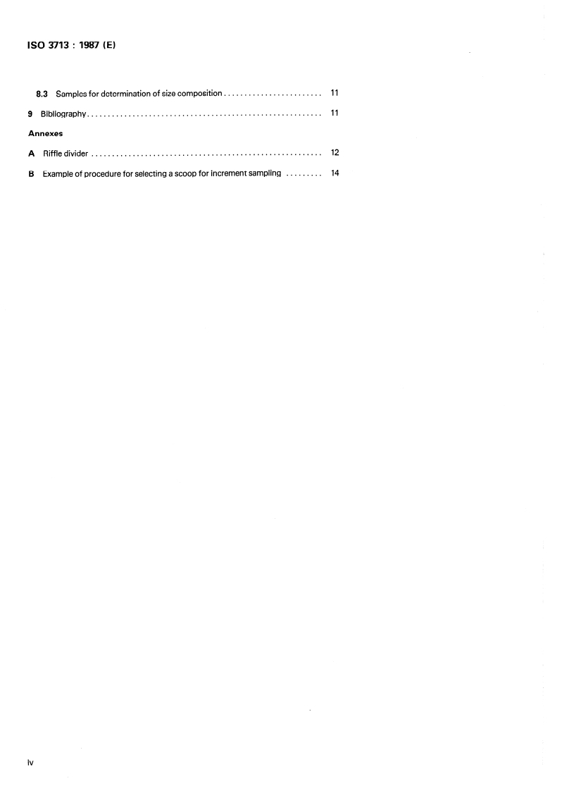 ISO 3713:1987 ISO 3713:1987 - Ferroalloys — Sampling and preparation of samples — General rules/10/1987 - Page 4 preview