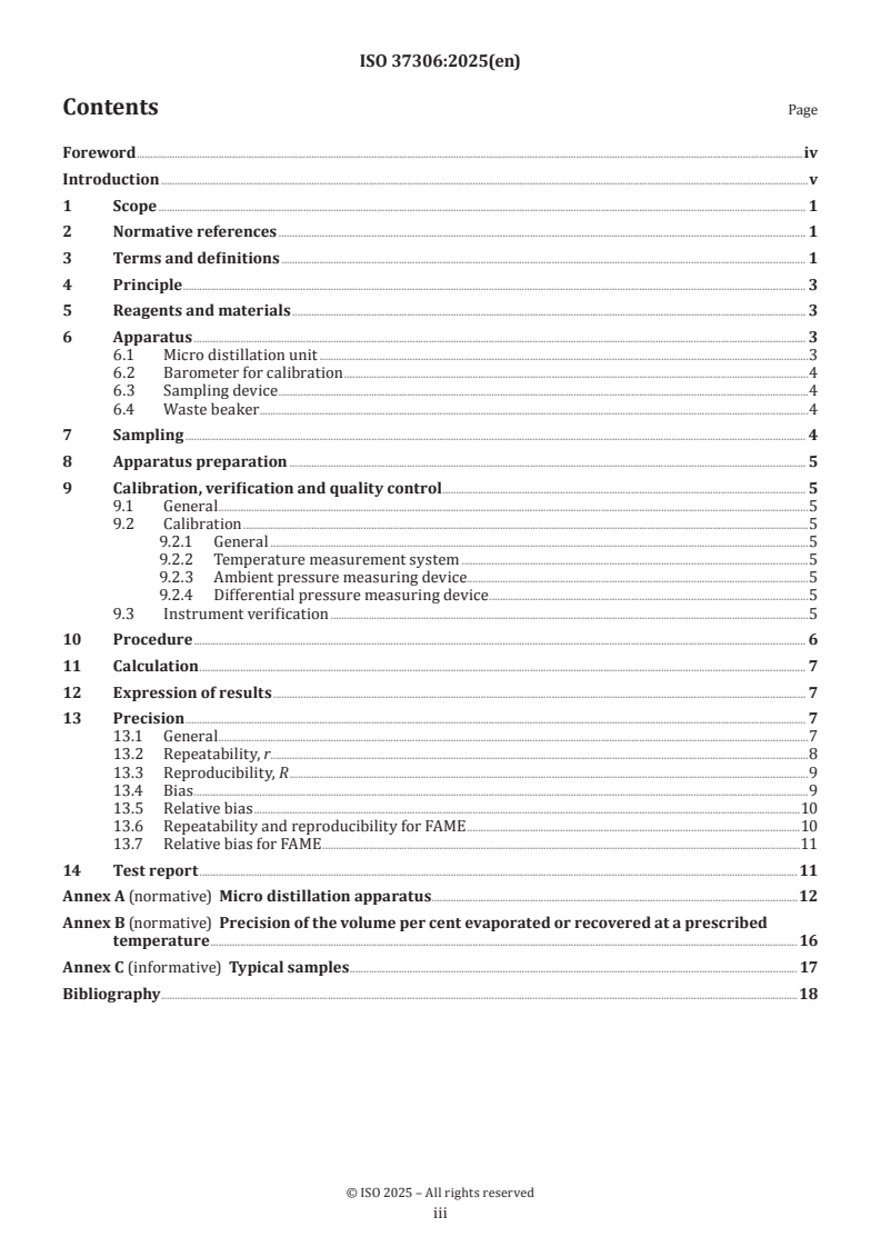 ISO 37306:2025 ISO 37306:2025 - Liquid petroleum products — Determination of distillation characteristics at atmospheric pressure — Micro-distillation
Released:12/3/2025 - Page 3 preview