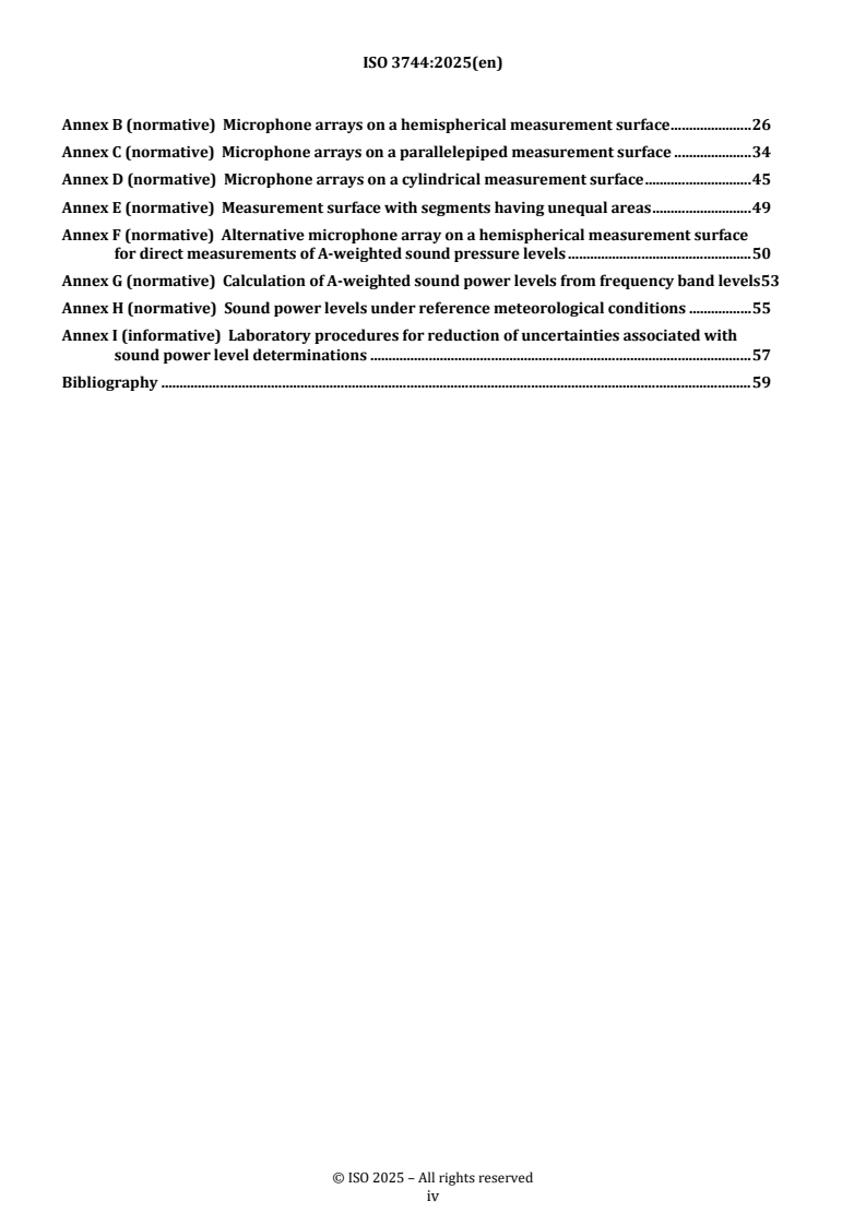 ISO 3744:2025 REDLINE ISO 3744:2025 - Acoustics — Determination of sound power levels of noise sources using sound pressure — Engineering methods for an essentially free field over a reflecting plane
Released:22. 01. 2026 - Page 4 preview