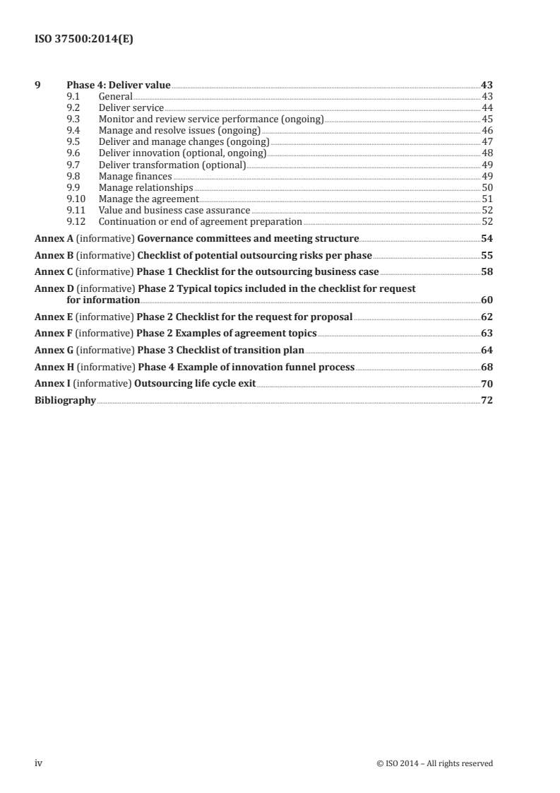 ISO 37500:2014 ISO 37500:2014 - Guidance on outsourcing/31/2014 - Page 4 preview
