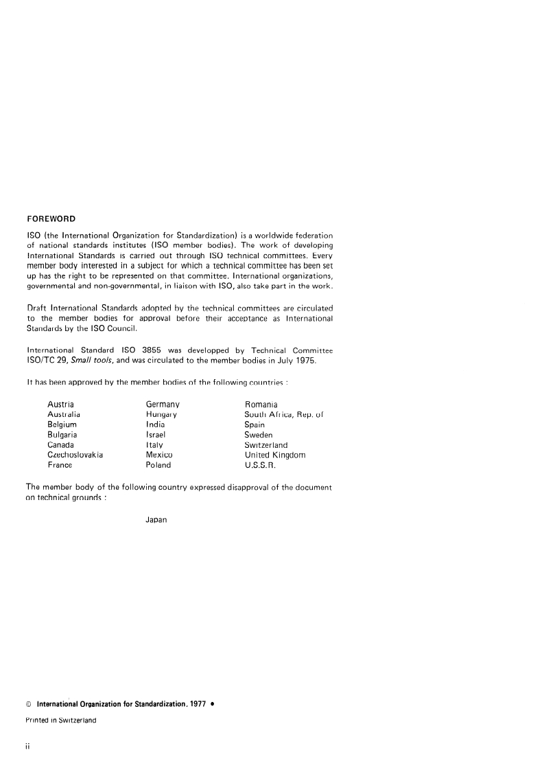 ISO 3855:1977 ISO 3855:1977 - Milling cutters — Nomenclature/1/1977 - Page 2 preview