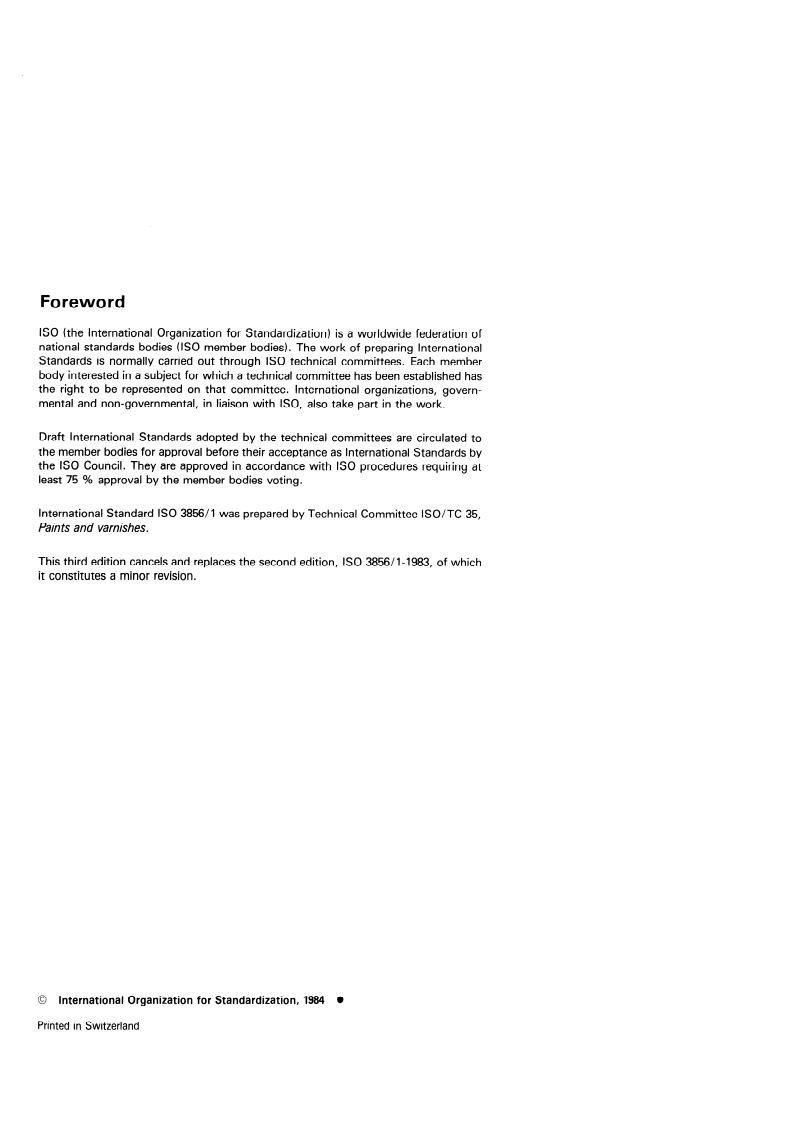 ISO 3856-1:1984 ISO 3856-1:1984 - Paints and varnishes — Determination of "soluble" metal content — Part 1: Determination of lead content — Flame atomic absorption spectrometric method and dithizone spectrophotometric method/1/1984 - Page 2 preview