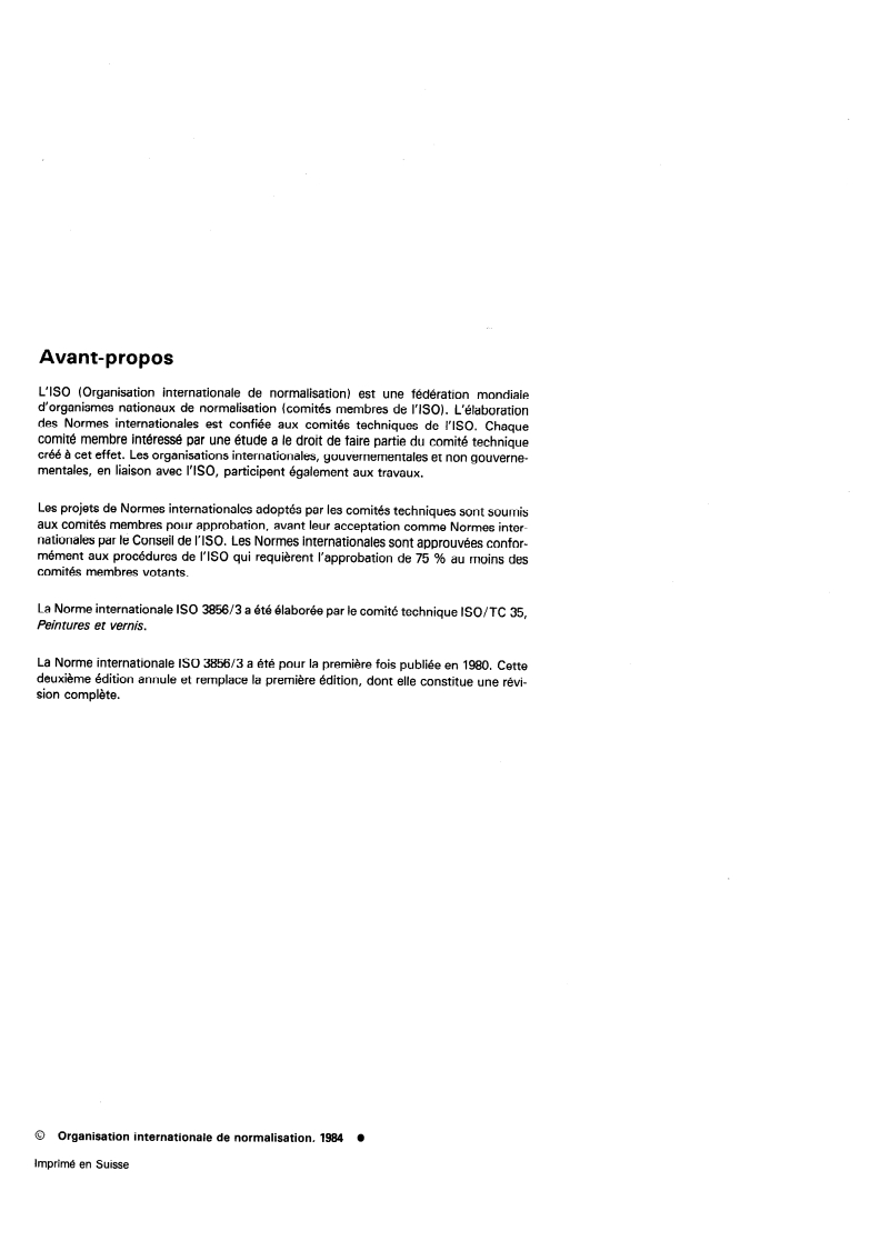 ISO 3856-3:1984 ISO 3856-3:1984 - Peintures et vernis — Détermination de la teneur en métaux "solubles" — Partie 3: Détermination de la teneur en baryum — Méthode par spectrométrie d'émission atomique dans la flamme/1/1984 - Page 2 preview