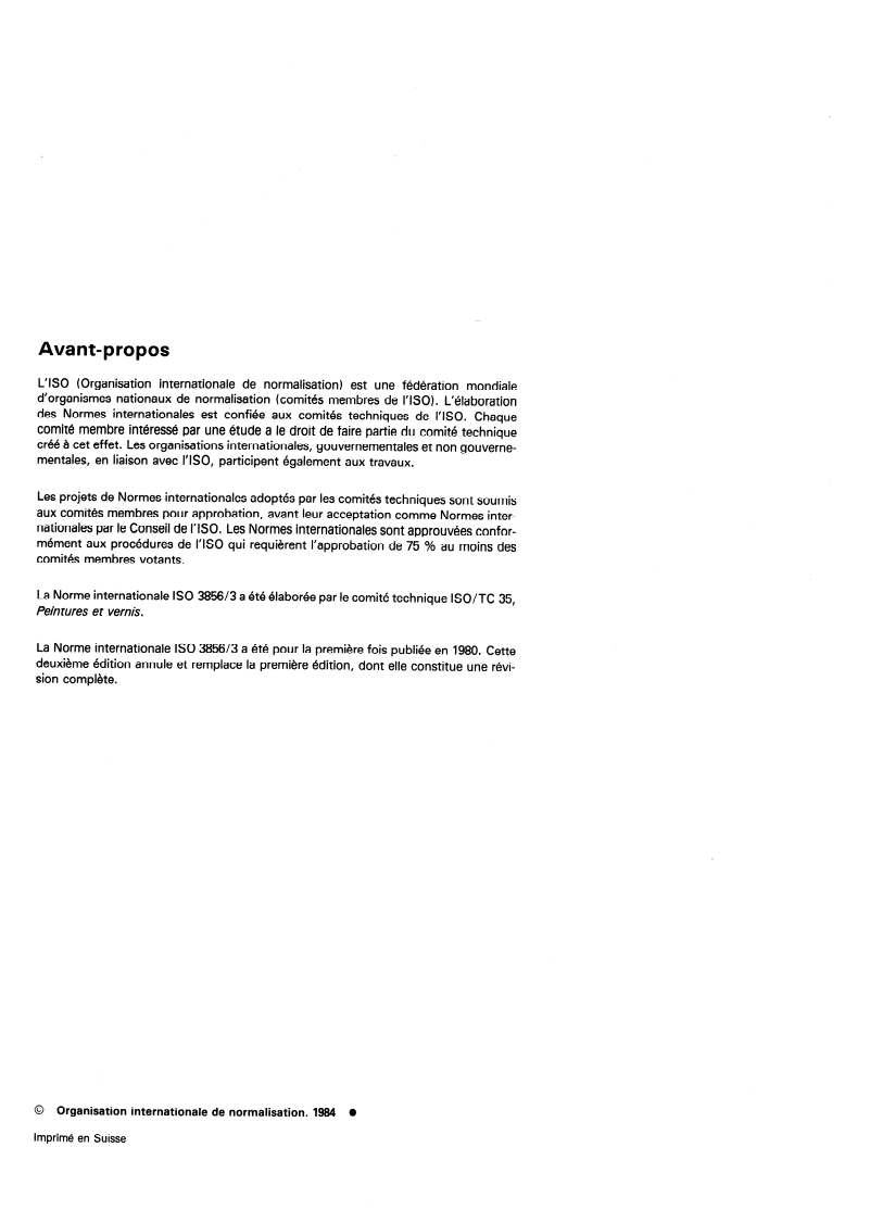 ISO 3856-3:1984 ISO 3856-3:1984 - Peintures et vernis — Détermination de la teneur en métaux "solubles" — Partie 3: Détermination de la teneur en baryum — Méthode par spectrométrie d'émission atomique dans la flamme/1/1984 - Page 2 preview
