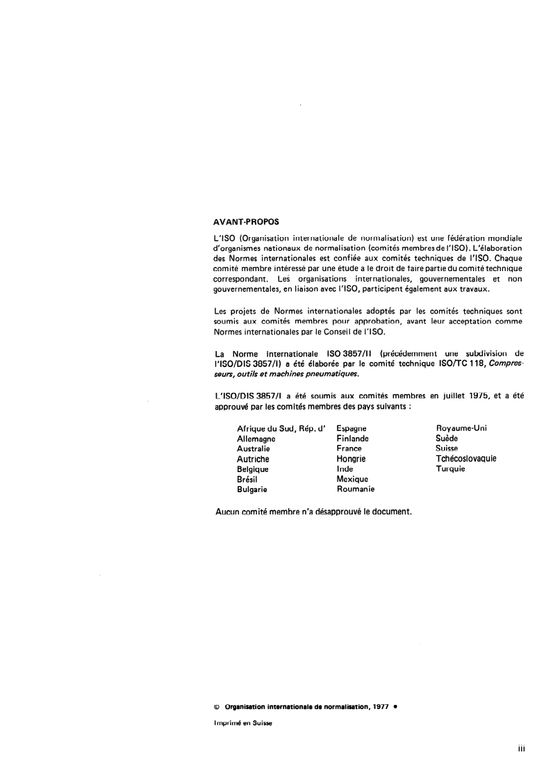 ISO 3857-2:1977 ISO 3857-2:1977 - Compressors, pneumatic tools and machines — Vocabulary — Part 2: Compressors/1/1977 - Page 3 preview