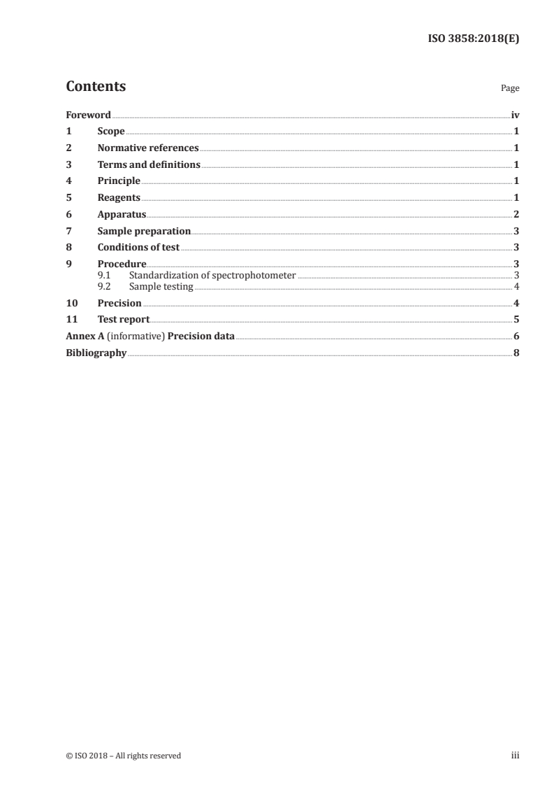ISO 3858:2018 ISO 3858:2018 - Rubber compounding ingredients — Carbon black — Determination of light transmittance of toluene extract/4/2018 - Page 3 preview