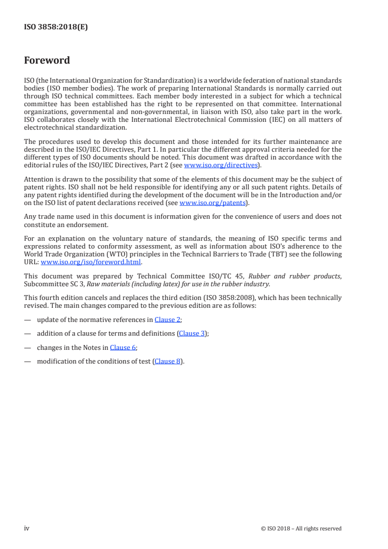 ISO 3858:2018 ISO 3858:2018 - Rubber compounding ingredients — Carbon black — Determination of light transmittance of toluene extract/4/2018 - Page 4 preview