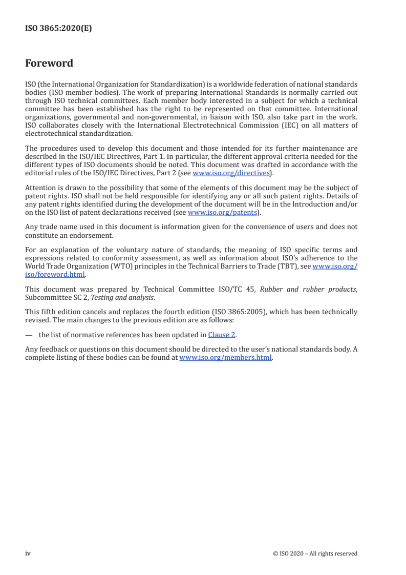 ISO 3865:2020 ISO 3865:2020 - Rubber, vulcanized or thermoplastic — Methods of test for staining in contact with organic material/31/2020 - Page 4 preview