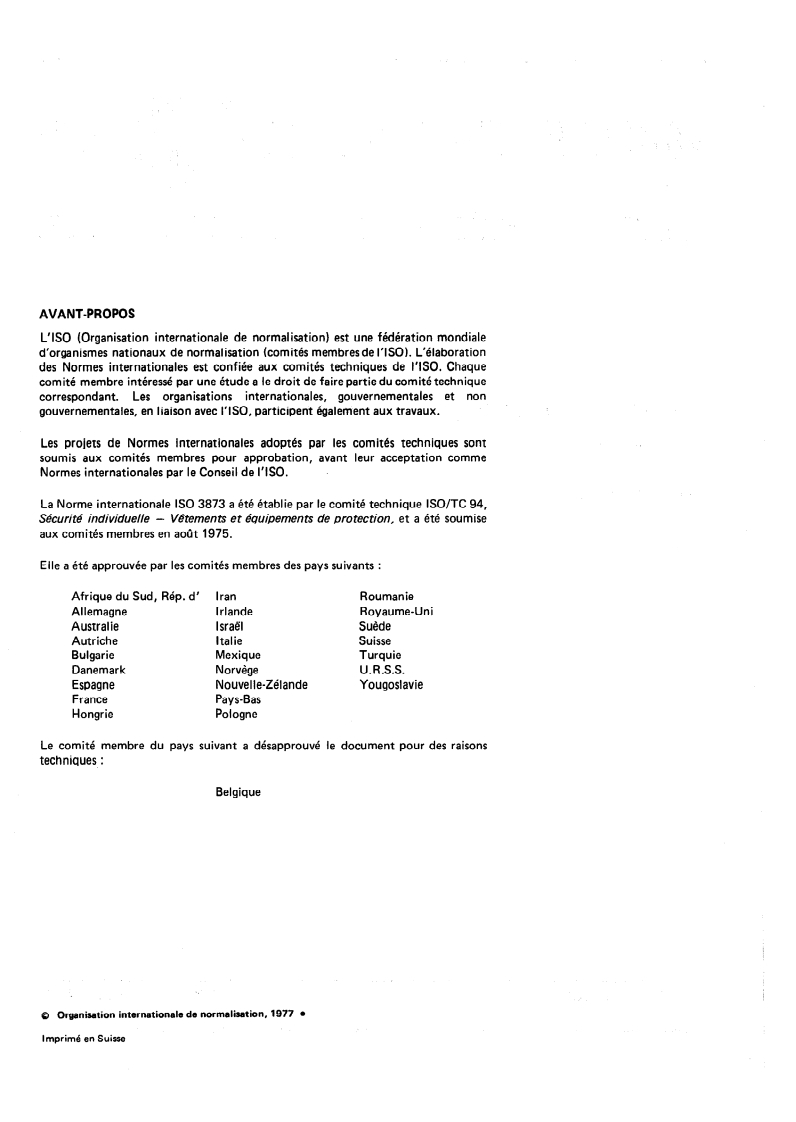 ISO 3873:1977 ISO 3873:1977 - Casques de protection pour l'industrie/1/1977 - Page 2 preview