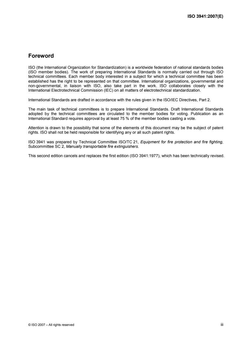 ISO 3941:2007 ISO 3941:2007 - Classification of fires/10/2007 - Page 3 preview