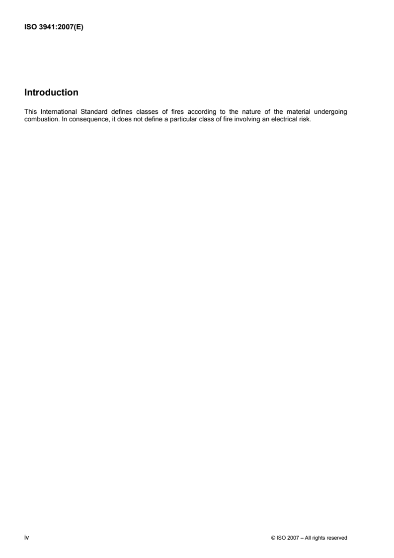 ISO 3941:2007 ISO 3941:2007 - Classification of fires/10/2007 - Page 4 preview