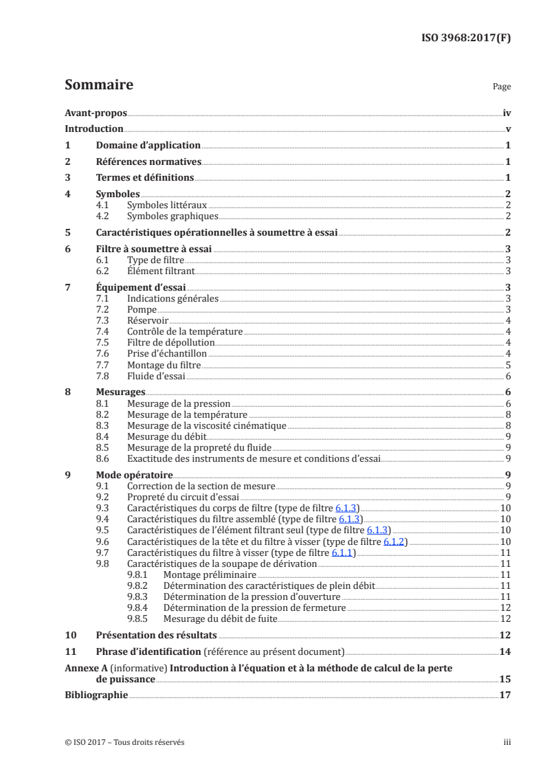 SIST ISO 3968:2023 ISO 3968:2017 - Transmissions hydrauliques — Filtres — Évaluation de la perte de charge en fonction du débit/24/2017 - Page 3 preview