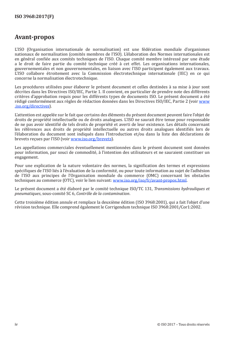 SIST ISO 3968:2023 ISO 3968:2017 - Transmissions hydrauliques — Filtres — Évaluation de la perte de charge en fonction du débit/24/2017 - Page 4 preview