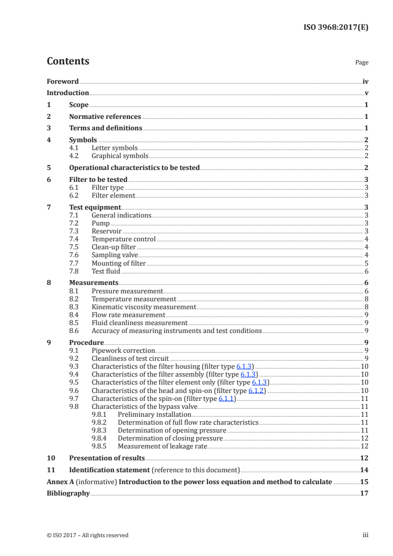 SIST ISO 3968:2023 ISO 3968:2017 - Hydraulic fluid power — Filters — Evaluation of differential pressure versus flow/24/2017 - Page 3 preview