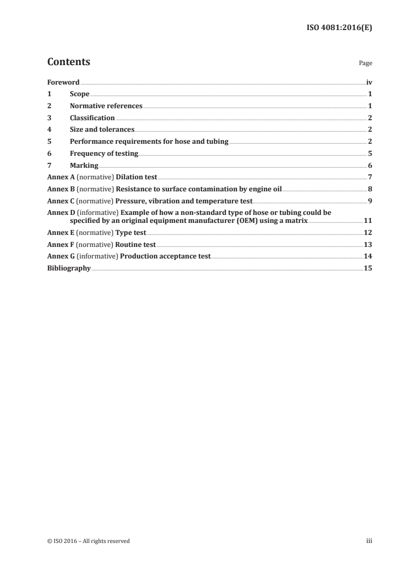 ISO 4081:2016 ISO 4081:2016 - Rubber hoses and tubing for cooling systems for internal-combustion engines — Specification/20/2016 - Page 3 preview