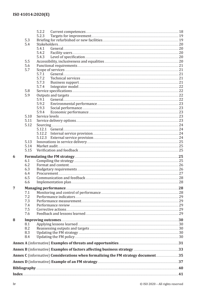 ISO 41014:2020 ISO 41014:2020 - Facility management — Development of a facility management strategy/9/2020 - Page 4 preview