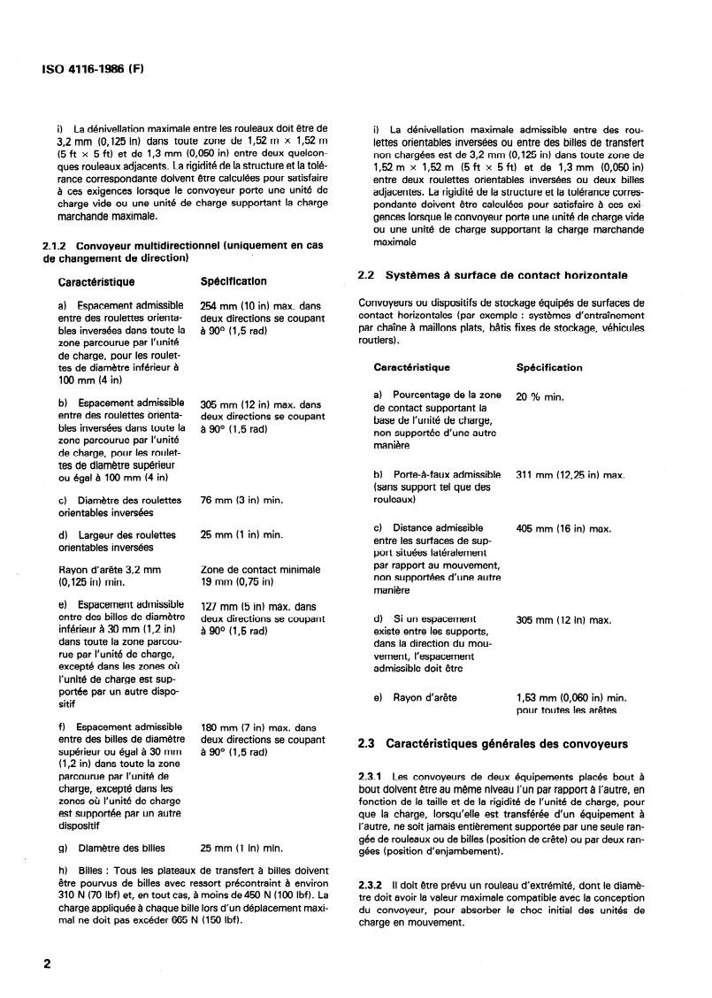 ISO 4116:1986 ISO 4116:1986 - Équipement pour le fret aérien — Caractéristiques de l'équipement au sol en vue d'assurer sa compatibilité avec les unités de charge d'aéronefs/17/1986 - Page 4 preview