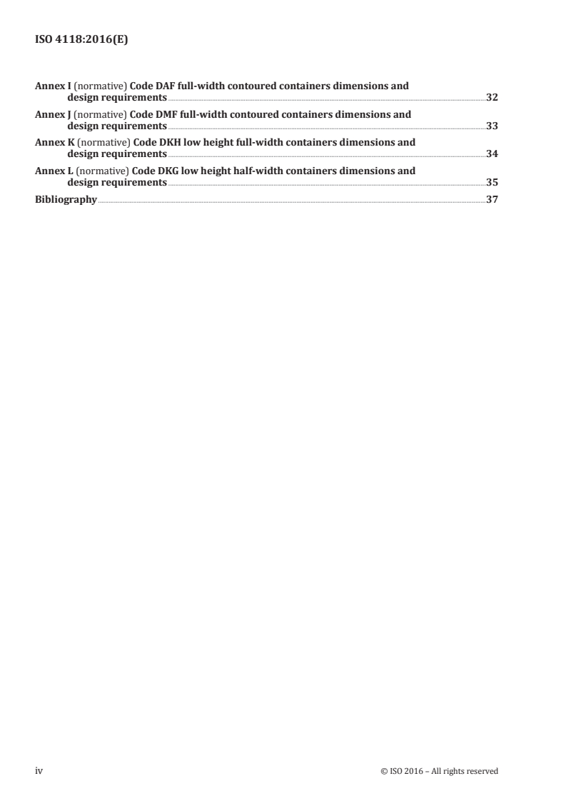 ISO 4118:2016 ISO 4118:2016 - Air cargo — Non-certified lower deck containers — Design and testing/1/2016 - Page 4 preview