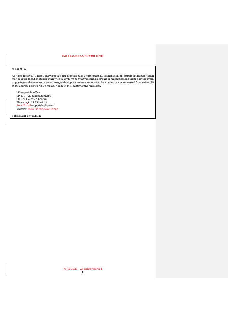 ISO 4135:2022/FDAmd 1 REDLINE ISO 4135:2022/FDAmd 1 - Anaesthetic and respiratory equipment — Vocabulary — Amendment 1 - Page 2 preview