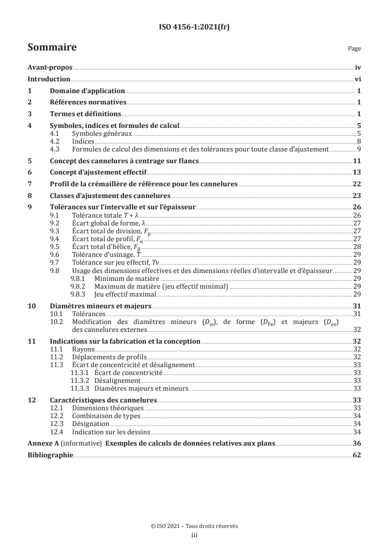 ISO 4156-1:2021 ISO 4156-1:2021 - Cannelures cylindriques droites à flancs en développante — Module métrique, à centrage sur flancs — Partie 1: Généralités/15/2025 - Page 3 preview