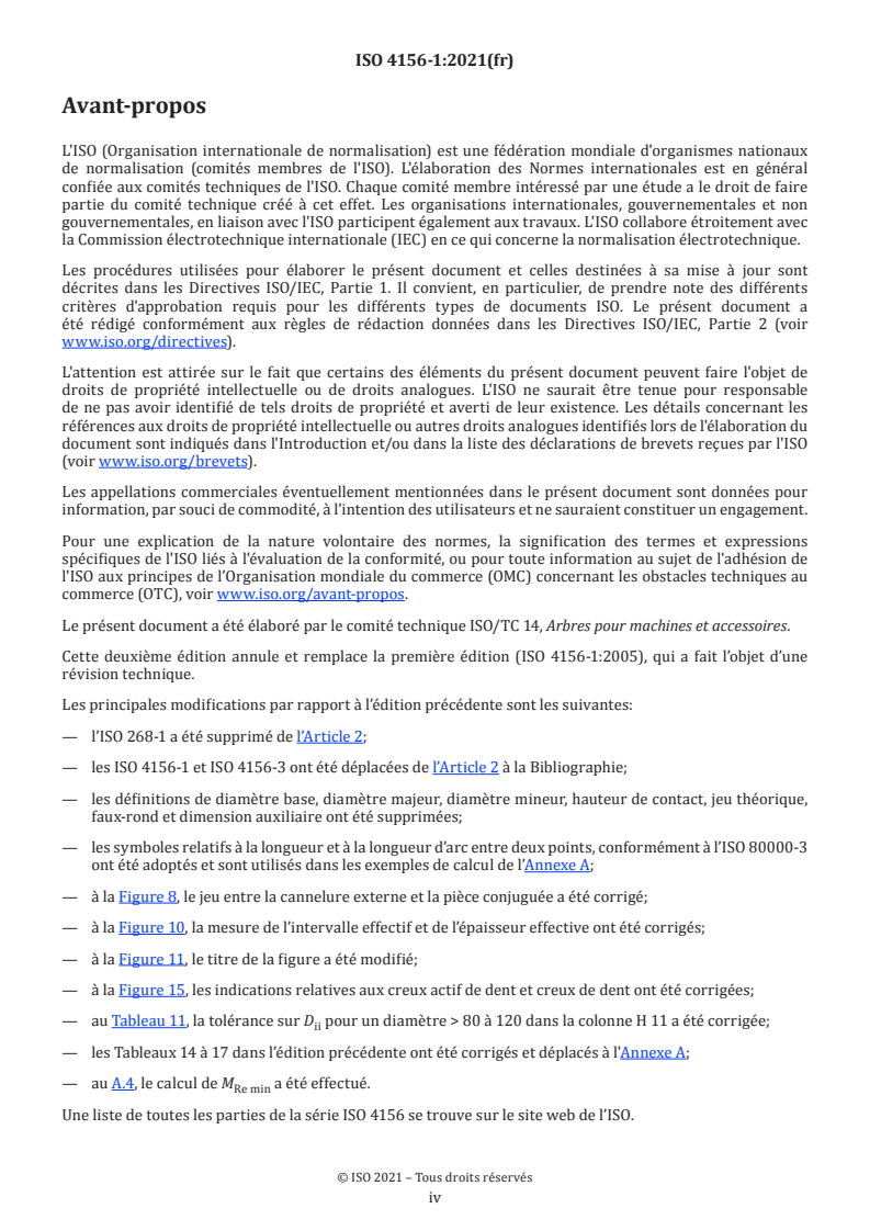 ISO 4156-1:2021 ISO 4156-1:2021 - Cannelures cylindriques droites à flancs en développante — Module métrique, à centrage sur flancs — Partie 1: Généralités/15/2025 - Page 4 preview
