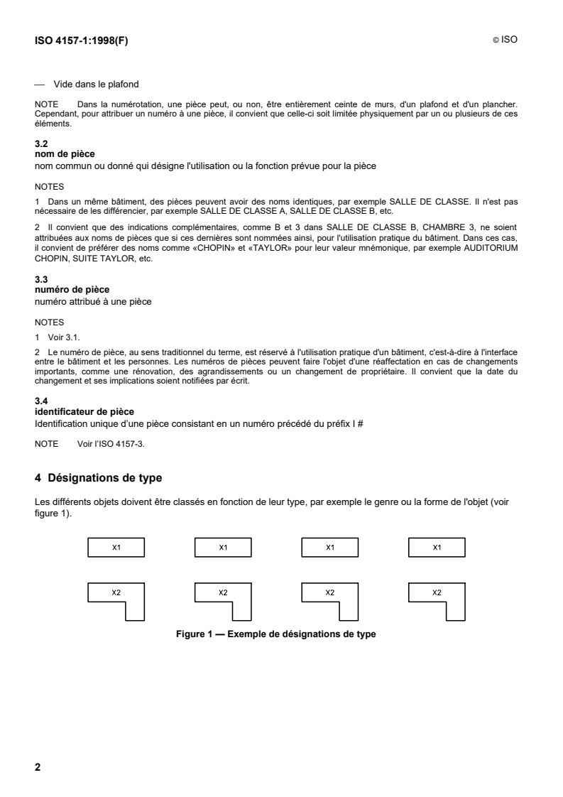 ISO 4157-1:1998 ISO 4157-1:1998 - Dessins de bâtiment — Systèmes de désignation — Partie 1: Bâtiments et parties de bâtiments/10/1998 - Page 4 preview