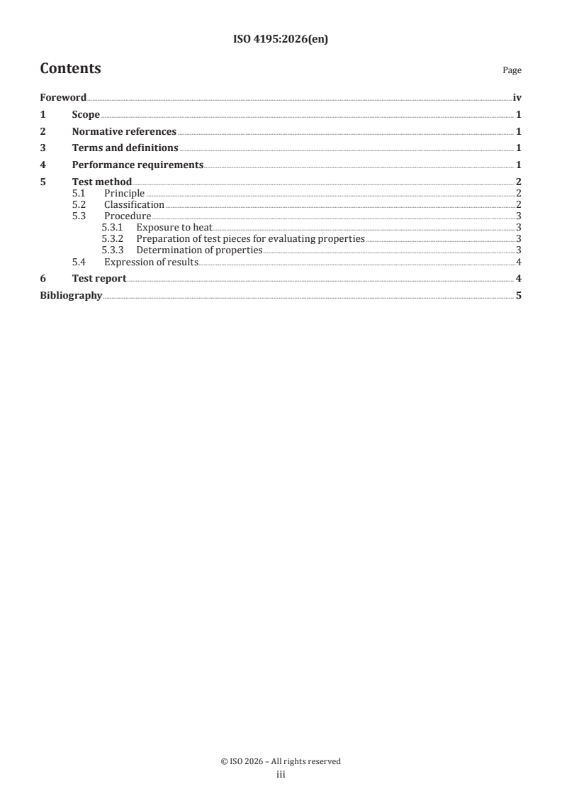ISO 4195:2026 ISO 4195:2026 - Conveyor belts with heat-resistant rubber covers — Heat resistance of covers — Requirements and test methods - Page 3 preview
