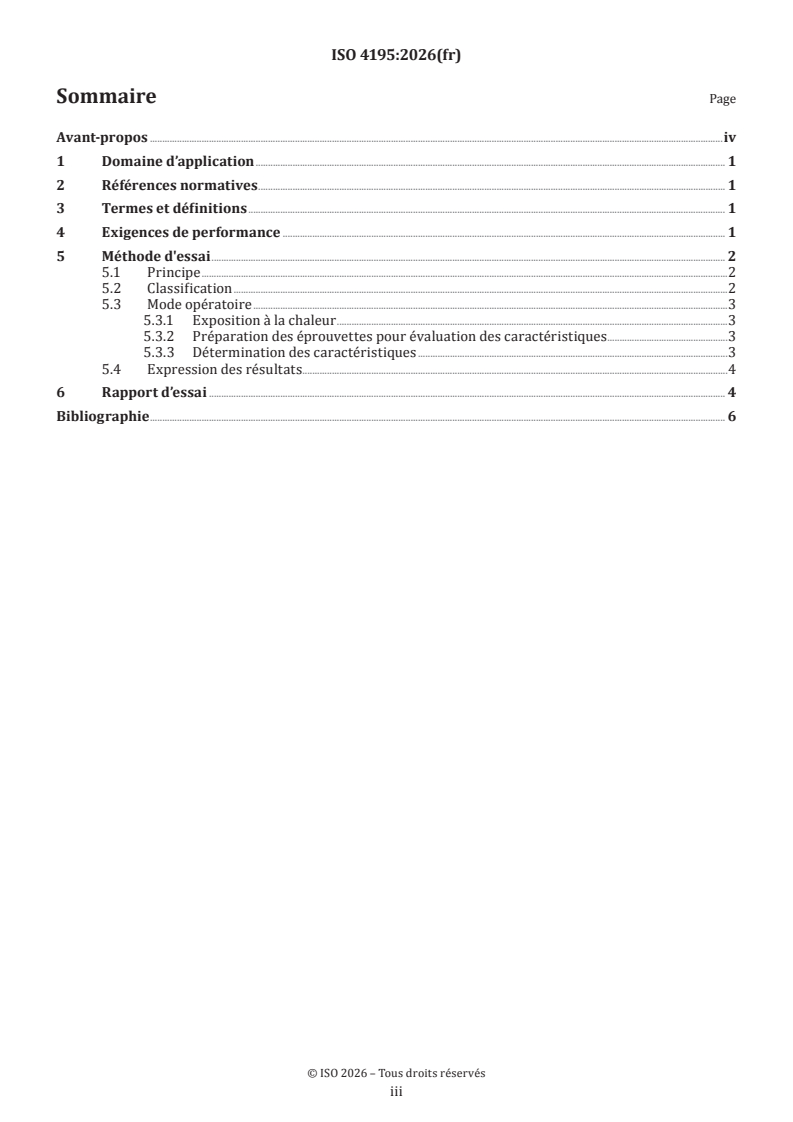 ISO 4195:2026 ISO 4195:2026 - Courroies transporteuses avec revêtements caoutchouc résistant à la chaleur — Résistance à la chaleur des revêtements — Exigences et méthodes d'essai - Page 3 preview