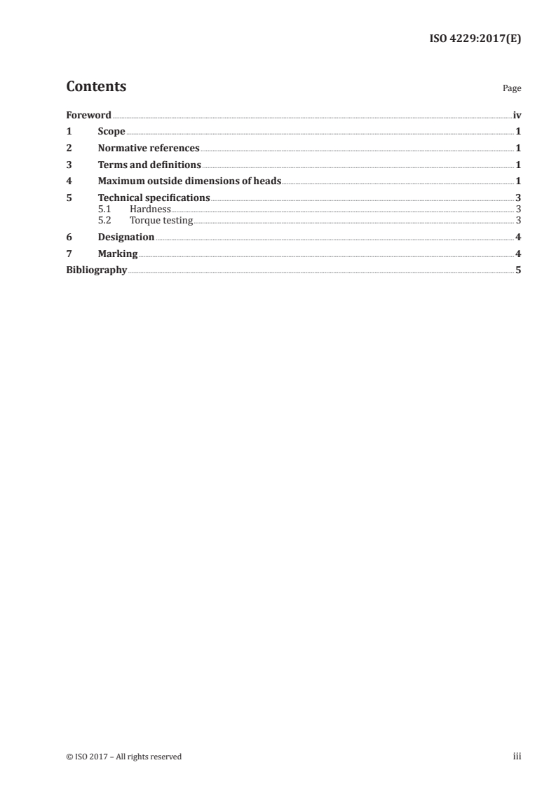 ISO 4229:2017 ISO 4229:2017 - Assembly tools for screws and nuts — Single-head engineer's wrenches for lower torque applications — Maximum outside dimensions of heads and test torques/4/2017 - Page 3 preview