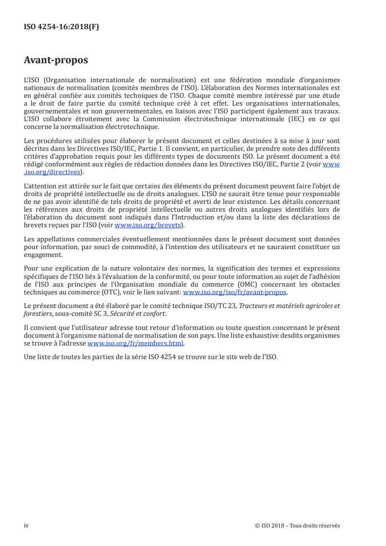 ISO 4254-16:2018 ISO 4254-16:2018 - Matériel agricole — Sécurité — Partie 16: Tarières à grain agricoles portatives/26/2018 - Page 4 preview