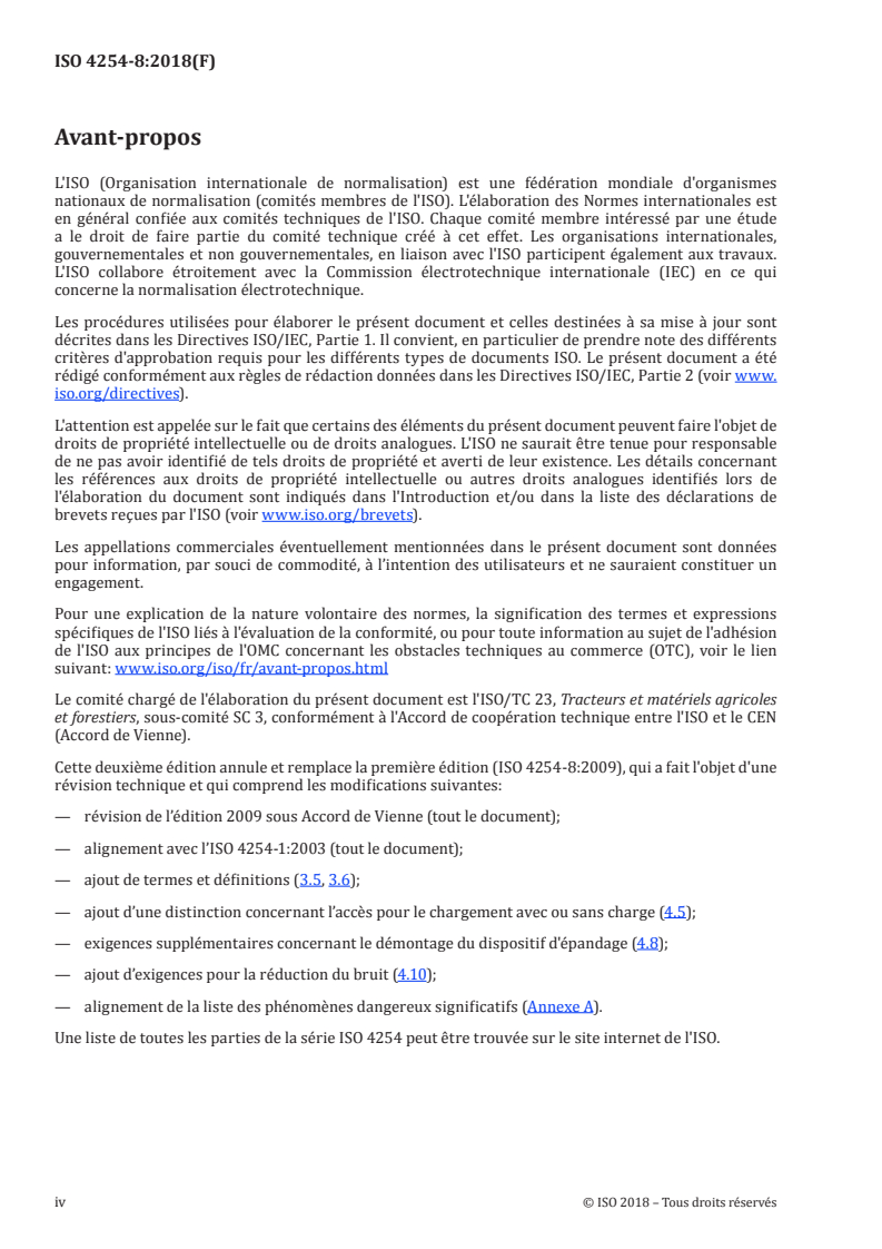 ISO 4254-8:2018 ISO 4254-8:2018 - Matériel agricole — Sécurité — Partie 8: Distributeurs d'engrais solides/9/2018 - Page 4 preview