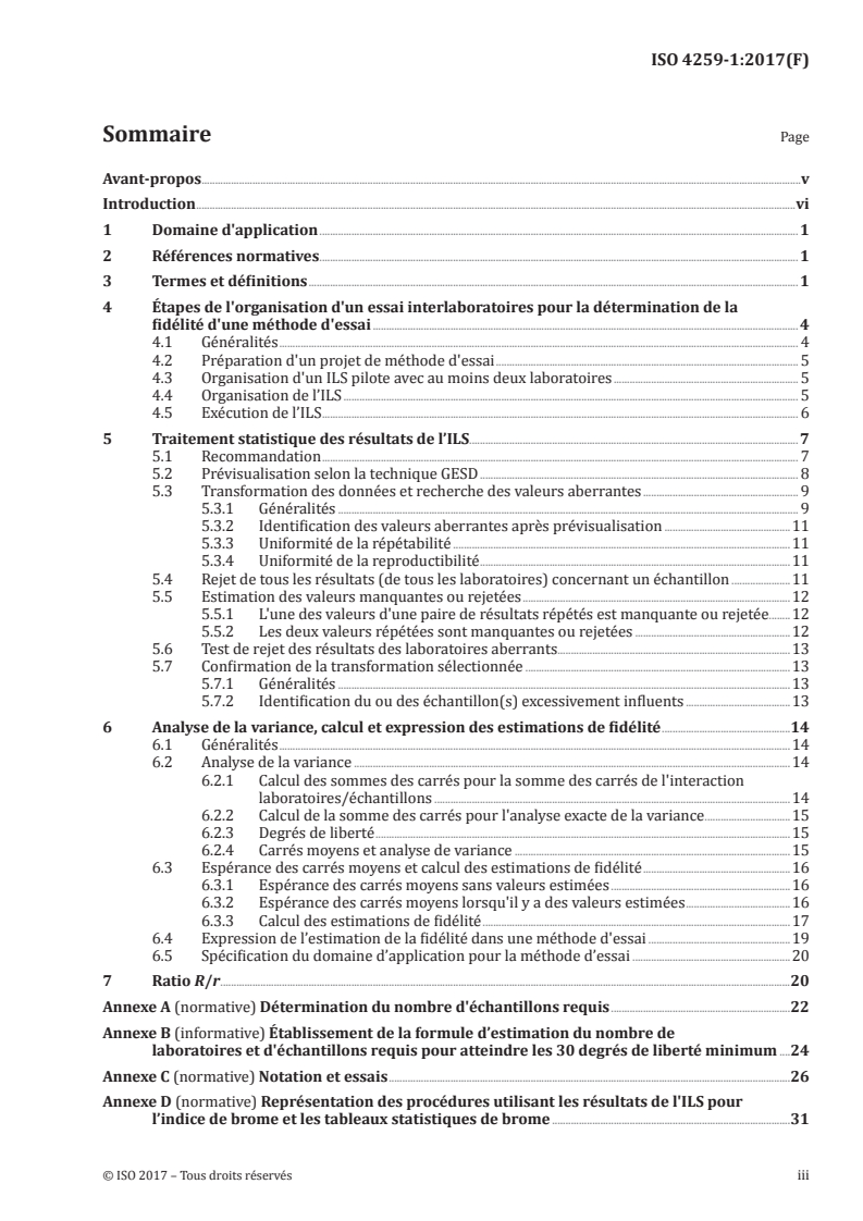 ISO 4259-1:2017 ISO 4259-1:2017 - Produits pétroliers et connexes — Fidélité des méthodes de mesure et de leurs résultats — Partie 1: Détermination des valeurs de fidélité relatives aux méthodes d'essai/25/2018 - Page 3 preview