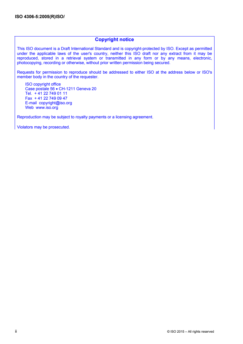 ISO 4306-5:2005 ISO 4306-5:2005 - Cranes — Vocabulary — Part 5: Bridge and gantry cranes/11/2015 - Page 2 preview
