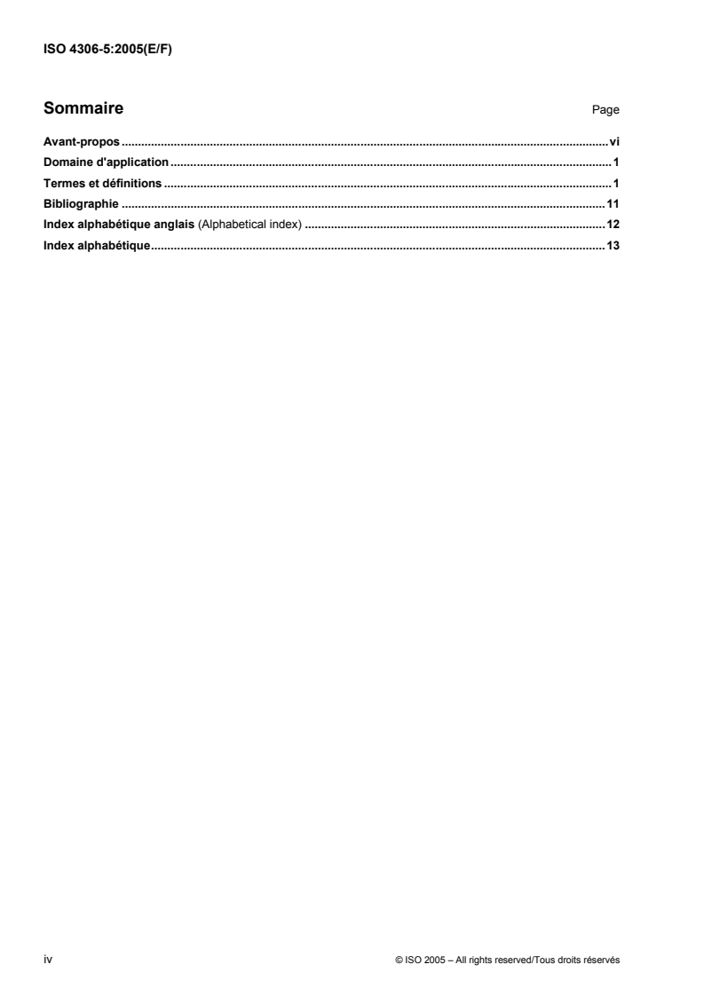 ISO 4306-5:2005 ISO 4306-5:2005 - Cranes — Vocabulary — Part 5: Bridge and gantry cranes/22/2005 - Page 4 preview