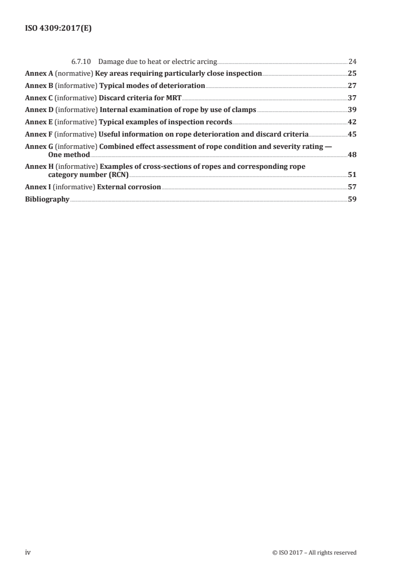 ISO 4309:2017 ISO 4309:2017 - Cranes — Wire ropes — Care and maintenance, inspection and discard/30/2017 - Page 4 preview