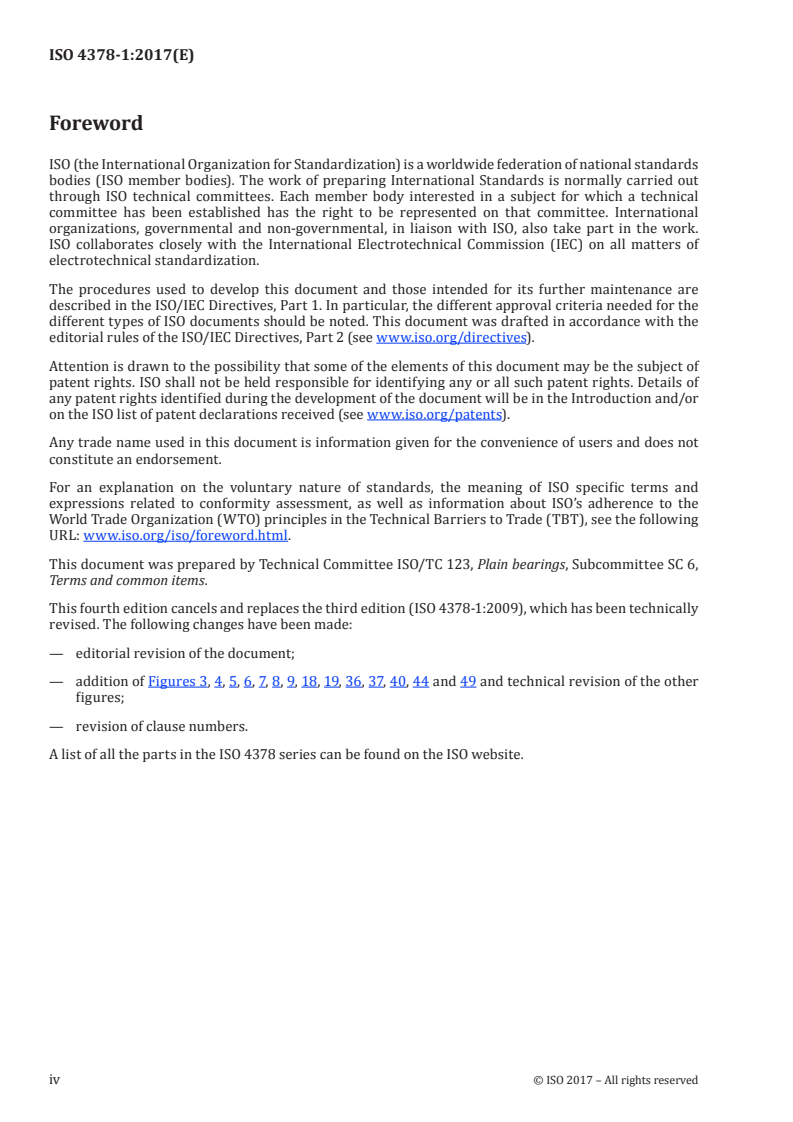 SIST ISO 4378-1:2020 ISO 4378-1:2017 - Plain bearings — Terms, definitions, classification and symbols — Part 1: Design, bearing materials and their properties/20/2017 - Page 4 preview