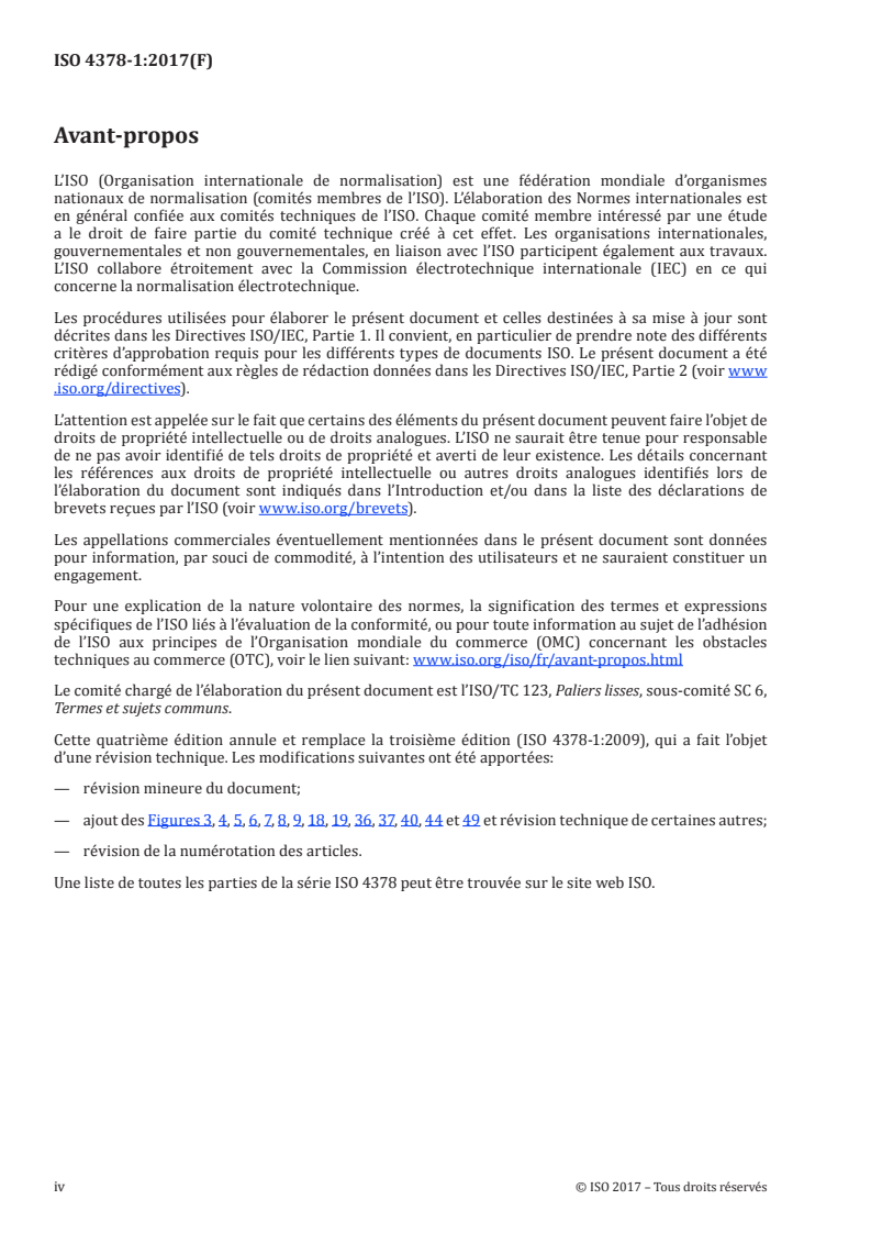 SIST ISO 4378-1:2020 ISO 4378-1:2017 - Paliers lisses — Termes, définitions, classification et symboles — Partie 1: Conception, matériaux pour paliers et leurs propriétés/20/2017 - Page 4 preview