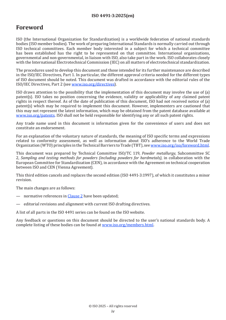 ISO 4491-3:2025 ISO 4491-3:2025 - Metallic powders — Determination of oxygen content by reduction methods — Part 3: Hydrogen-reducible oxygen
Released:17. 09. 2025 - Page 4 preview