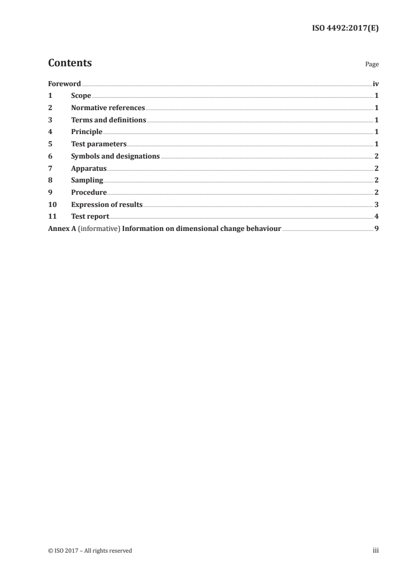 ISO 4492:2017 ISO 4492:2017 - Metallic powders, excluding powders for hardmetals — Determination of dimensional changes associated with compacting and sintering/4/2017 - Page 3 preview