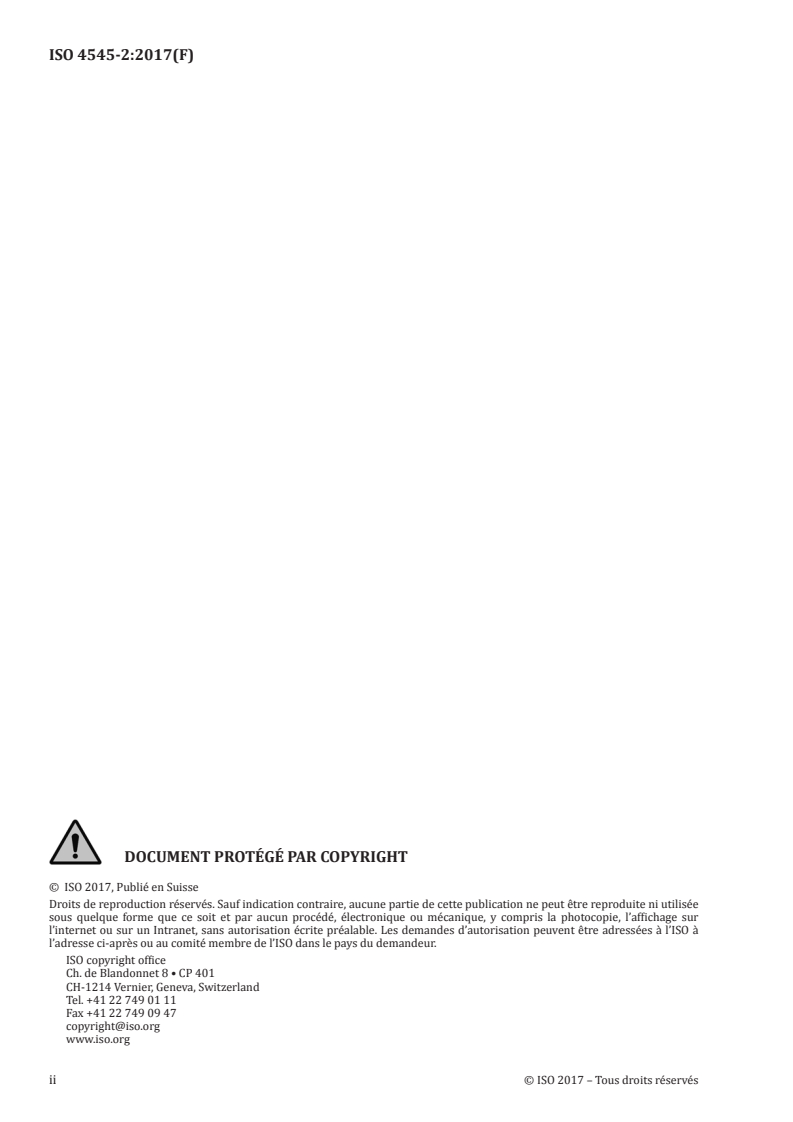 ISO 4545-2:2017 ISO 4545-2:2017 - Matériaux métalliques — Essai de dureté Knoop — Partie 2: Vérification et étalonnage des machines d'essai
Released:12/14/2017 - Page 2 preview