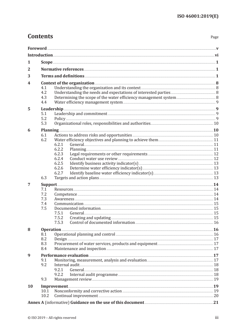 ISO 46001:2019 ISO 46001:2019 - Water efficiency management systems — Requirements with guidance for use/29/2019 - Page 3 preview
