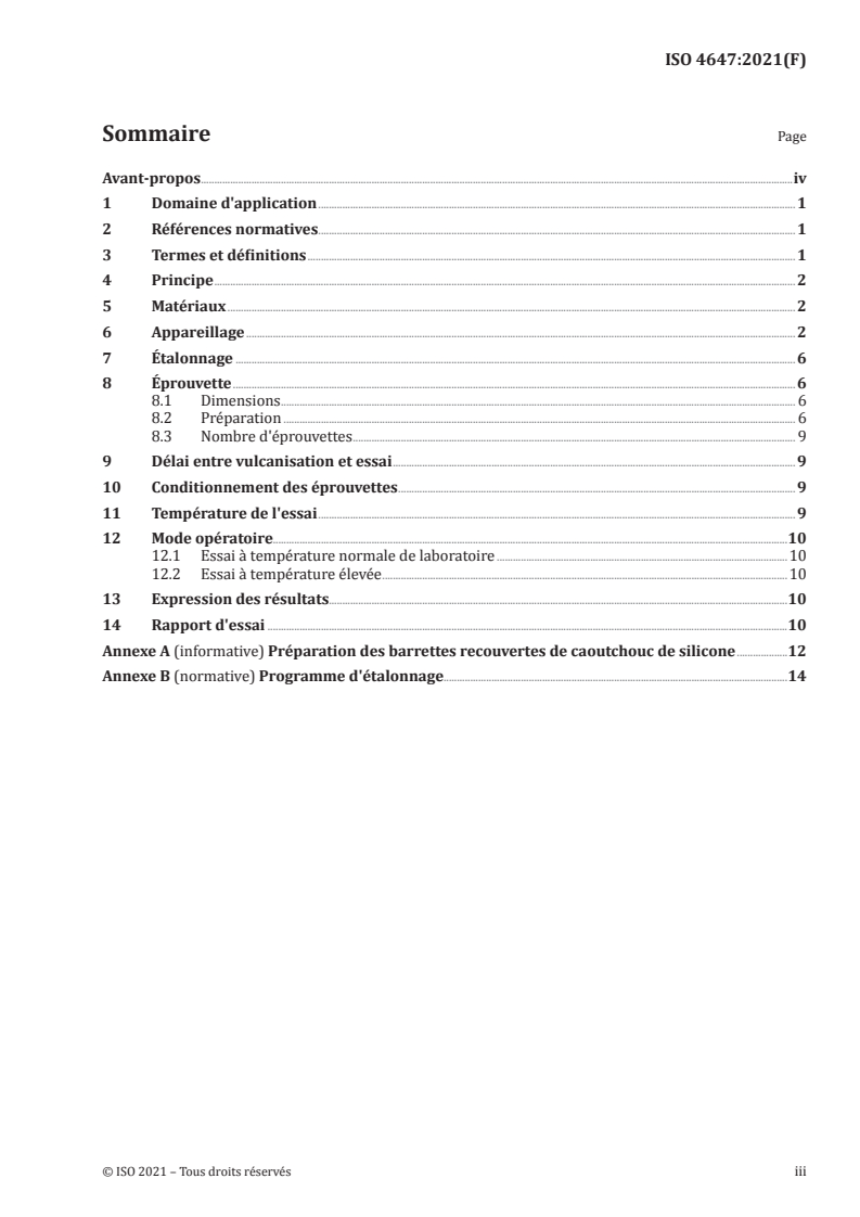ISO 4647:2021 ISO 4647:2021 - Caoutchouc vulcanisé — Détermination de l'adhérence statique au câblé textile — Essai d'arrachement en H
Released:8/2/2021 - Page 3 preview