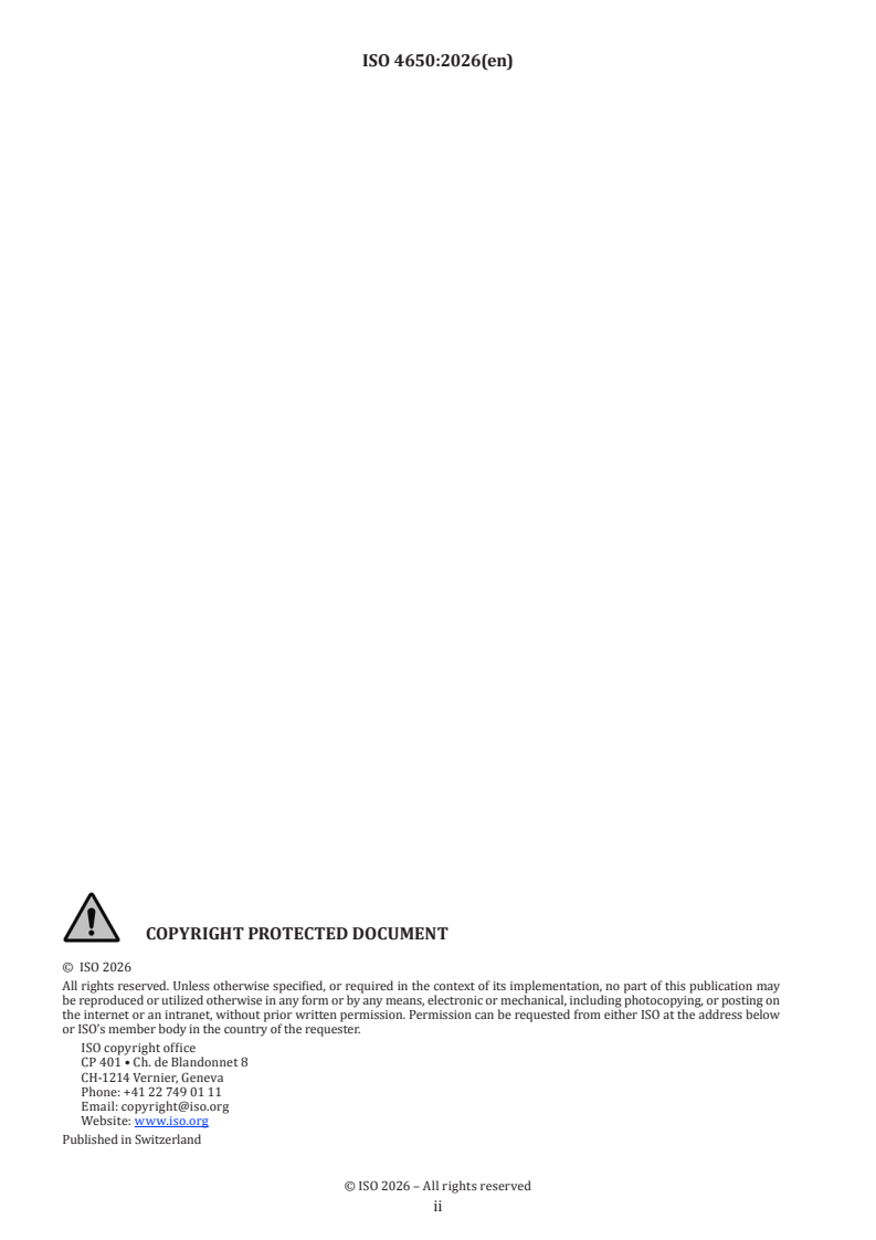 ISO 4650:2026 ISO 4650:2026 - Rubber — Identification — Infrared spectrometric methods - Page 2 preview